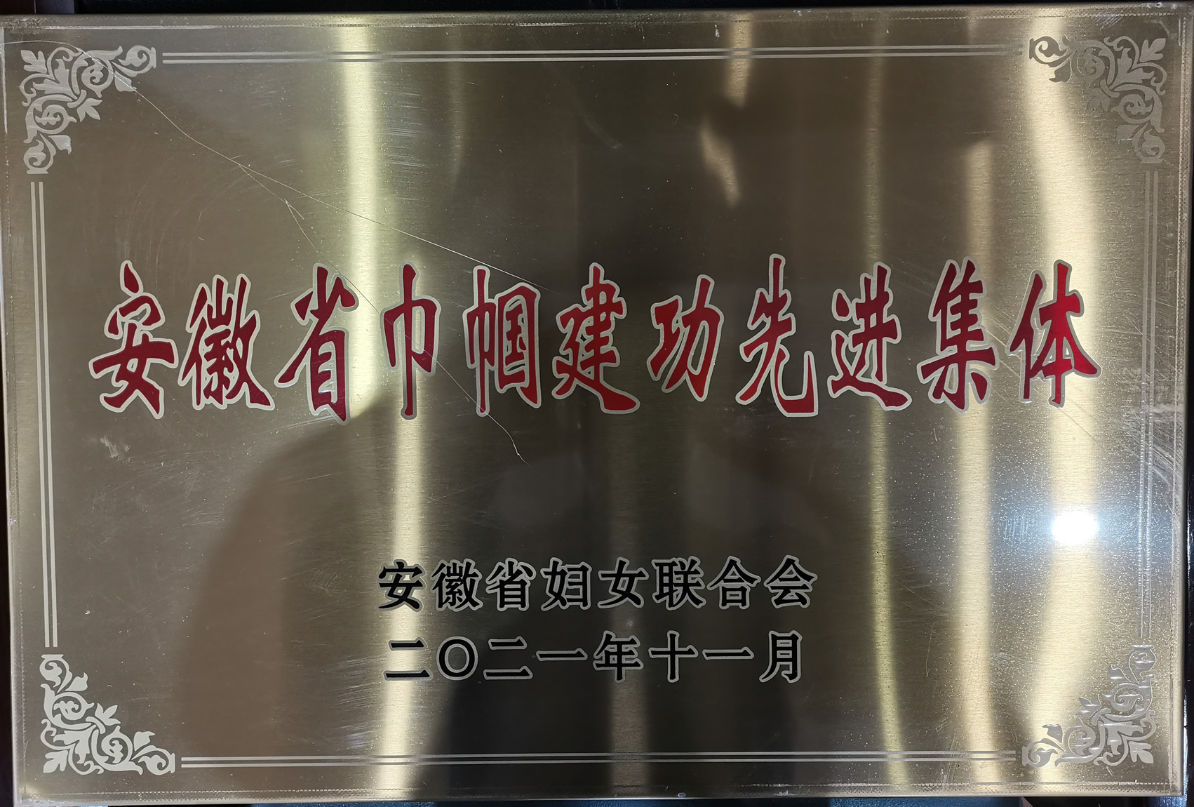 我司榮獲安徽省巾幗建功先進集體稱號